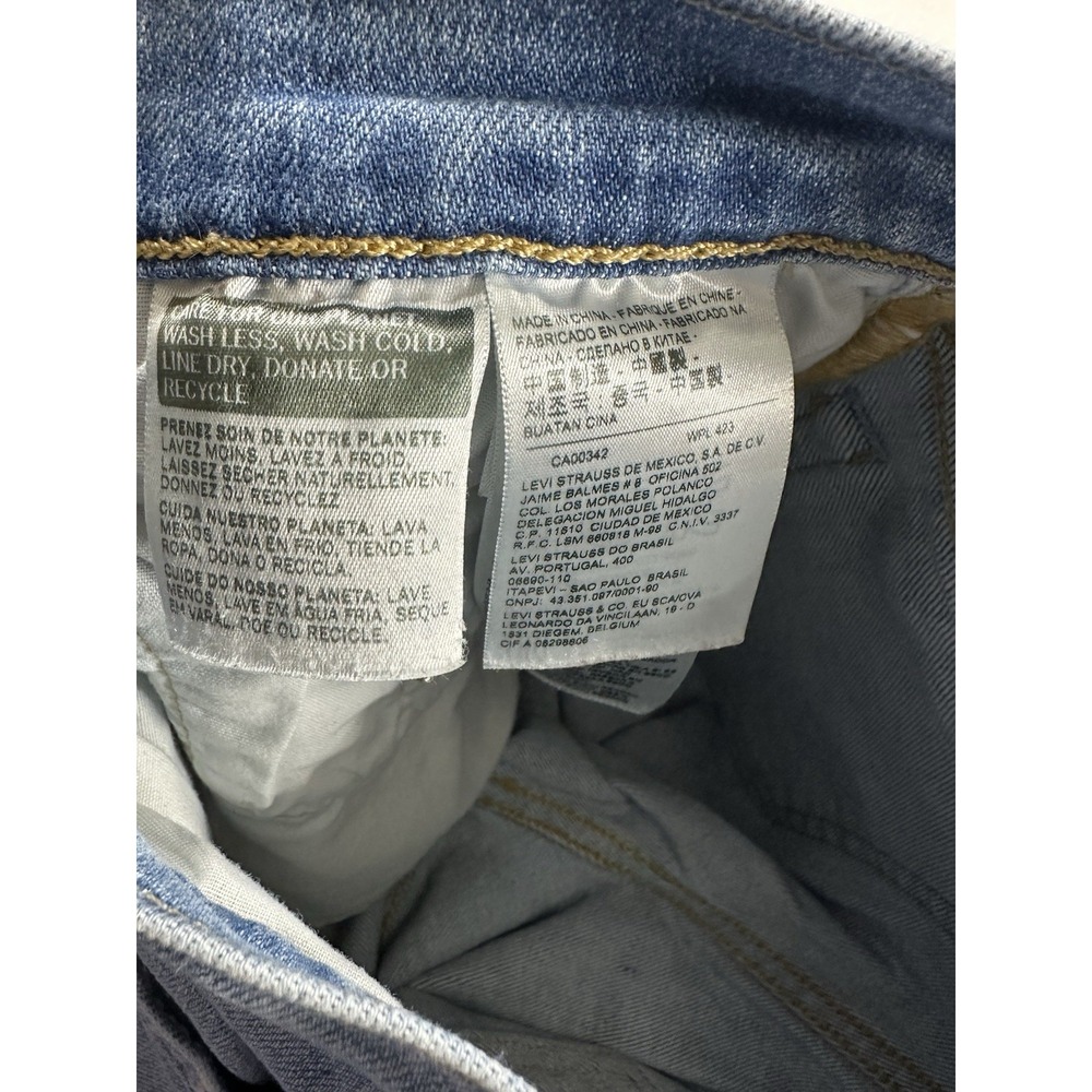 Levi's 501s Womens Skinny Jeans Light Blue Denim Wash Streetwear Premium Quality - Picture 9 of 12